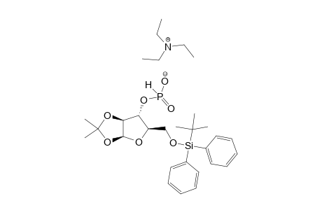 5'-O-[(TERT.-BUTYL)-DIPHENYLSILYL]-1',2'-O-ISOPROPYLIDENE-BETA-D-ARABINOFURANOSIDE-3'H-PHOSPHONATE-TRIETHYLAMMONIUM-SALT