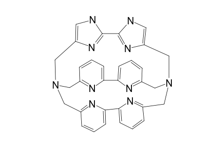 6,6'':6',6'''-(N,N'-(2,2'-BI-1H-IMIDAZOL-4,4'-DIMETHYL)-BIS-[IMINOBIS-(METHYLENE)])-BIS-(2,2'-BIPYRIDINE)