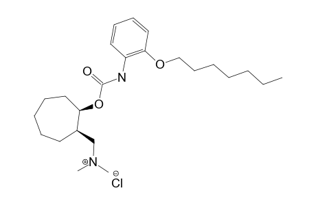 (+/-)-(CIS)-N,N-DIMETHYL-2-(2-HEPTYLOXY-PHENYL-CARBAMOYLOXY)-CYCLOHEPTHYL-METHYLAMMONIUM-CHLORIDE