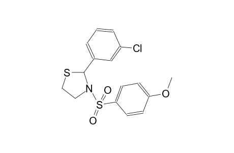 thiazolidine, 2-(3-chlorophenyl)-3-[(4-methoxyphenyl)sulfonyl]-