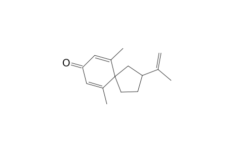 6,10-dimethyl-2-prop-1-en-2-ylspiro[4.5]deca-6,9-dien-8-one