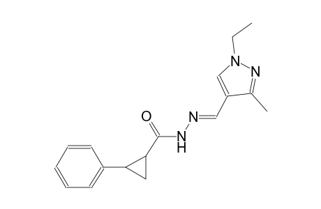 N'-[(E)-(1-ethyl-3-methyl-1H-pyrazol-4-yl)methylidene]-2-phenylcyclopropanecarbohydrazide