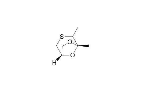 1,7-AXIAL-DIMETHYL-2,8-DIOXA-6-THIABICYCLO-[3.2.1]-OCTANE