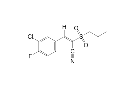 cis-3-CHLORO-4-FLUORO-alpha-(PROPYLSULFONYL)CINNAMONITRILE