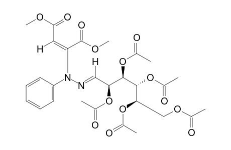 (E)-D-glucose, (E)-(1,2-dicarboxyvinyl)phenylhydrazone, 2,3,4,5,6-pentaacetate, dimethyl ester