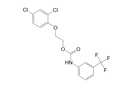 2-(2,4-dichlorophenoxy)ethanol, m-(trifluoromethyl)carbanilate