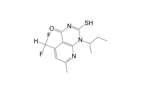 pyrido[2,3-d]pyrimidin-4(1H)-one, 5-(difluoromethyl)-2-mercapto-7-methyl-1-(1-methylpropyl)-