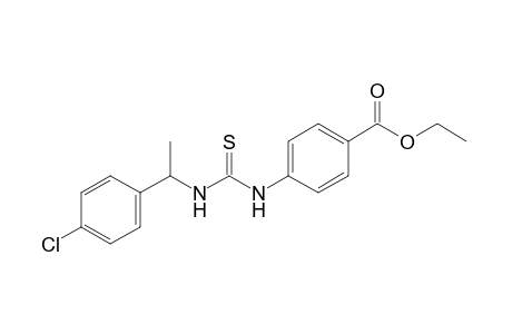 p-[3-(p-chloro-a-methylbenzyl)-2-thioureido]benzoic acid, ethyl ester