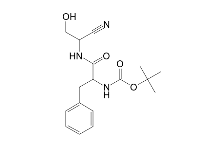 Benzenepropanamide, N-(2-hydroxy-1-cyanoethyl)-.alpha.-(t-butoxycarbonylamino)-