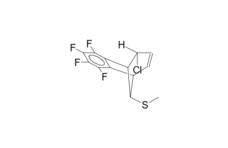 2-ENDO-CHLORO-8-ANTI-METHYLTHIO-6,7-TETRAFLUOROBENZOBICYCLO[3.2.1]OCTADIENE