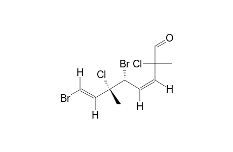 (3Z,7E)-5,8-DIBrOMO-2,6-DICHLORO-2,6-DIMETHYLOCTA-3,7-DIEN-1-AL