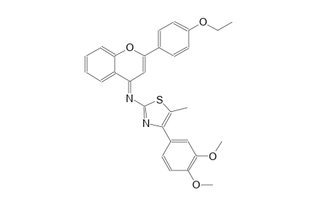 2-thiazolamine, 4-(3,4-dimethoxyphenyl)-N-[(4E)-2-(4-ethoxyphenyl)-4H-1-benzopyran-4-ylidene]-5-methyl-