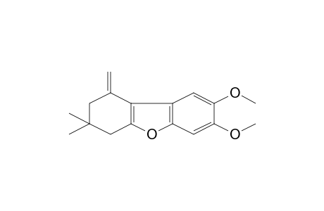 7,8-Dimethoxy-3,3-dimethyl-1-methylene-1,2,3,4-tetrahydrodibenzofuran