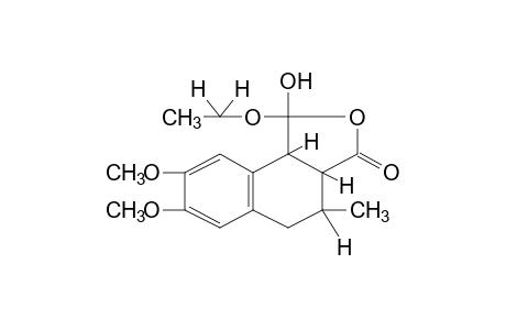 7,8-dimethoxy-1-ethoxy-1-hydroxy-4-methyl-3a,4,5,9b-tetrahydronaphtho[1,2-c]furan-3(1H)-one