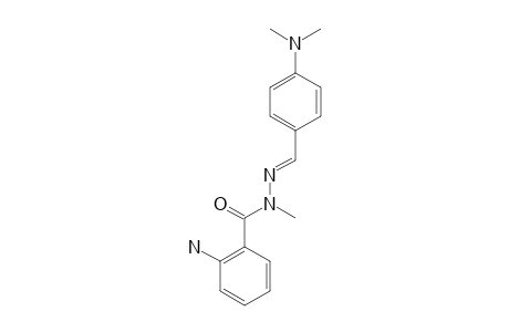 anthranilic acid, [p-(dimethylamino)benzylidene]methylhydrazide