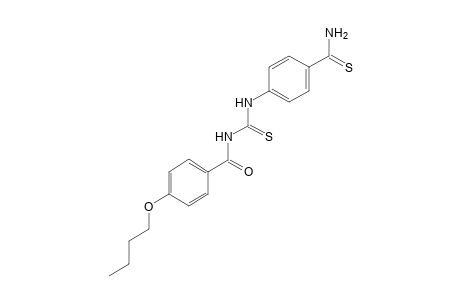 1-(p-butoxybenzoyl)-2-thio-3-[p-(thiocarbamoyl)phenyl]urea