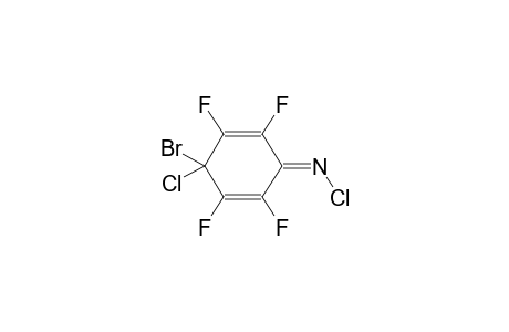 1-CHLOROIMINO-4-CHLORO-4-BROMO-TETRAFLUOROCYCLOHEXADIENE