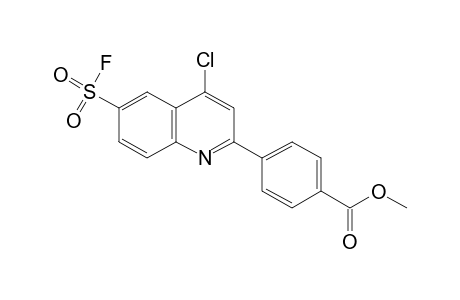 p-[4-chloro-6-(fluorosulfonyl)-2-quinolyl]benzoic acid, methyl ester