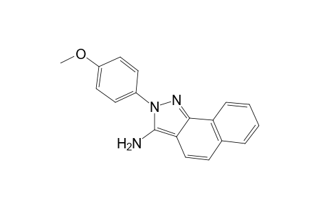 3-amino-2-(p-methoxyphenyl)-2H-benz[g]indazole