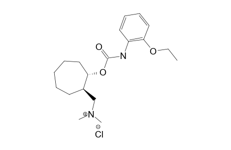 (+/-)-(TRANS)-N,N-DIMETHYL-2-(2-ETHOXY-PHENYL-CARBAMOYLOXY)-CYCLOHEPTHYL-METHYLAMMONIUM-CHLORIDE