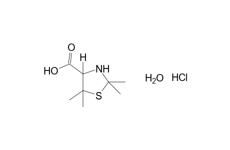 DL-2,2,5,5-tetramethyl-4-thiazolidinecarboxylic acid, hydrochloride, monohydrate