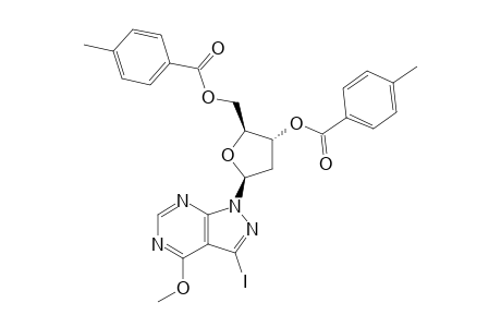 1-[2-DEOXY-3,5-DI-O-(PARA-TOULUOYL)-BETA-D-ERYTHRO-PENTOFURANOSYL]-3-IODO-4-METHOXY-1-H-PYRAZOLO-[3.4-D]-PYRIMIDINE