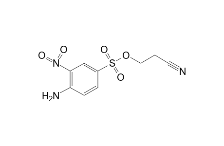 4-amino-3-nitrobenzenesulfonic acid, 2-cyanoethyl ester