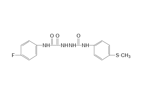 5-(p-fluorophenyl)-1-{[p-(methylthio)phenyl]carbamoyl}semioxamazide