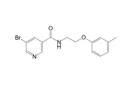 5-Bromo-N-[2-(3-methylphenoxy)ethyl]nicotinamide