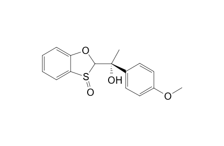 2-[(1R)-1'-(p-Methoxyphenyl)-1'-hydroxyethyl]-1,3-benzoxathiol-3(2H)-oxide