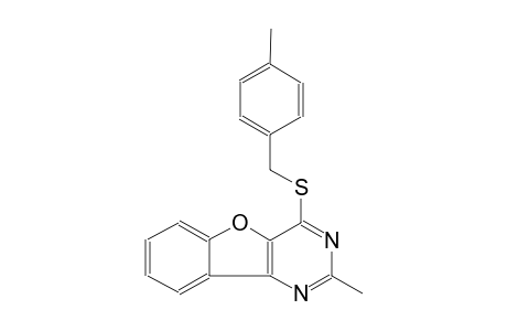 2-methyl-4-[(4-methylbenzyl)sulfanyl][1]benzofuro[3,2-d]pyrimidine