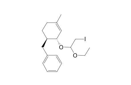 [(1R,2R)-2-(1-Ethoxy-2-iodo-ethoxy)-4-methyl-cyclohex-3-enylmethyl]-benzene