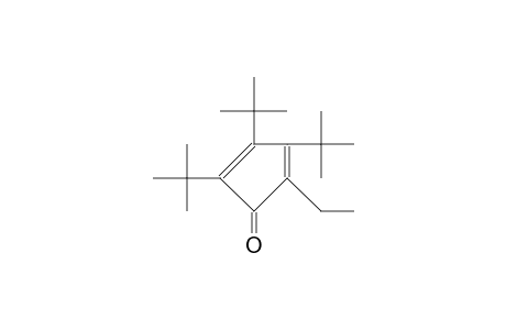 2-ETHYL-3,4,5-TRI-TERT.-BUTYL-CYCLOPENTADIENON