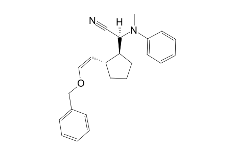 (S)-(Z)-[2-(2(S)-Benzyloxyvinyl)cyclopentyl]-2-(N-methylanilino)acetonitrile