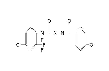 4-(4-CHLORO-alpha,alpha,alpha-TRIFLUORO-o-TOLYL)-1-(p-HYDROXYBENZOYL)SEMICARBAZIDE