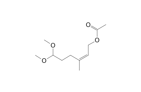 (2Z)-6,6-Dimethoxy-3-methyl-2-hexenyl acetate