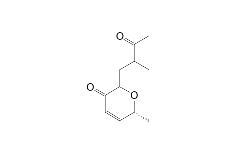 [2S-ALPHA-(R*,S*),6-BETA]-3-METHYL-4-[3,6-DIHYDRO-6-METHYL-3-OXO-2H-PYRAN-2-YL]-2-BUTANONE,ISOMER-#2