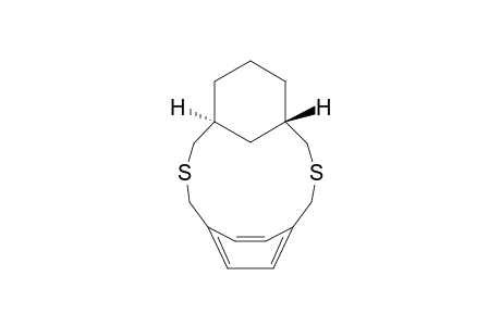 trans-3,11-dithiatricyclo[11.2.2.1(5,9)]octadeca-1(15),13,16-triene