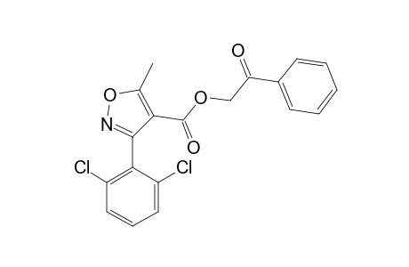 3-(2,6-dichlorophenyl)-5-methyl-4-isoxazolecarboxylic acid, phenacyl ester