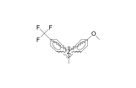 4-Trifluoromethylphenyl-4-methoxyphenyl-methyl-carbenium cation