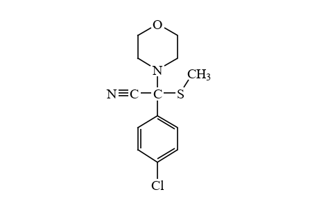 alpha-(p-CHLOROPHENYL)-alpha-(METHYLTHIO)-4-MORPHOLINEACETONITRILE