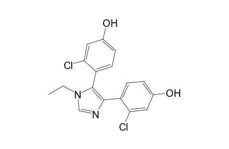 N-Ethyl-4,5-bis(2'-chloro-4'-hydroxyphenyl)-imidazole