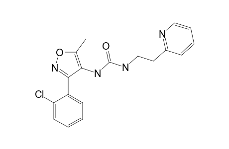 1-[3-(o-chlorophenyl)-5-methyl-4-isoxazolyl]-3-[2-(2-pyridyl)ethyl]urea