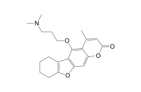 5-(3-(dimethylamino)propoxy)-4-methyl-6,7,8,9-tetrahydro-2H-benzofuro[3,2-g]chromen-2-one