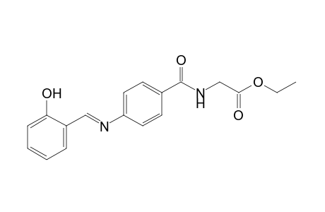 p-(salicylideneamino)hippuric acid, ethyl ester