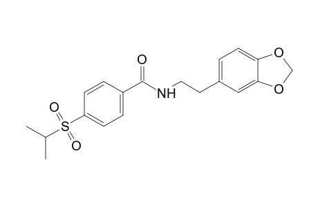 p-(isopropylsulfonyl)-N-[(3,4-(methylenedioxy)phenethyl]benzamide