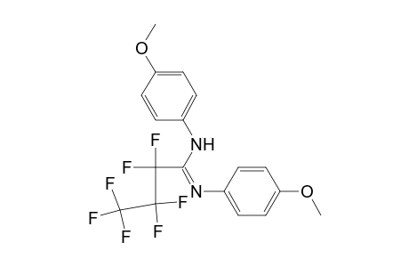 N,N'-Bis(4-methoxyphenyl)-2,2,3,3,4,4,4-heptafluorobutanimidamide