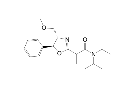 N,N-Di-isopropyl-2-(4,5-dihydro-4(S)-methoxymethyl-5(S)-phenyloxazol-2-yl)propanamide isomer