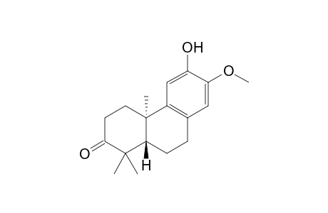 (4aR,10aS)-6-hydroxy-7-methoxy-1,1,4a-trimethyl-4,9,10,10a-tetrahydro-3H-phenanthren-2-one