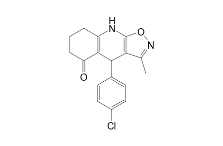 4-(4-Chlorophenyl)-3-methyl-4,7,8,9-tetrahydroisoxazolo[5,4-b]quinolin-5(6H)-one